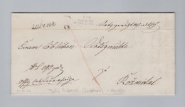 Heimat Tschechien LUBENZ Handschriftstempel Lubenec 1846-12-24 Vorphila Brief Nach Rozmital - ...-1918 Prephilately