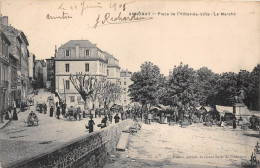 07-ANNONAY- PLACE DE L'HÖTEL DE VILLE, LA MARCHE - Annonay