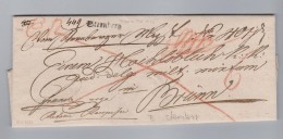 Heimat Tschechien STERNBERG Langstempel 1832-03-31 Vorphila Brief Nach Brünn - ...-1918 Préphilatélie