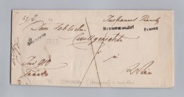 Heimat Tschechien STARNEN Handschriftstempel Recommandiert Franco 1846-08-27 Vorphila Brief Nach Wien - ...-1918 Prefilatelia