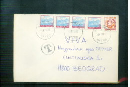 Jugoslawien / Yugoslavia 1992 Interesting Letter With Postage Due Postmark (1) - Cartas & Documentos