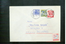Jugoslawien / Yugoslavia  Interesting Postal Stationery - Letter  + Additional Tax Stamp - Brieven En Documenten