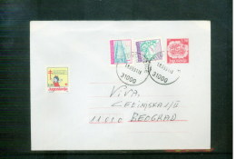 Jugoslawien / Yugoslavia  Interesting Postal Stationery - Letter  + Additional Tax Stamp (5) - Brieven En Documenten