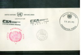 Jugoslawien / Yugoslavia  Interesting UNPROFOR Letter (2) - Cartas & Documentos