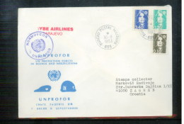 Jugoslawien / Yugoslavia  Interesting UNPROFOR Letter (3) - Cartas & Documentos