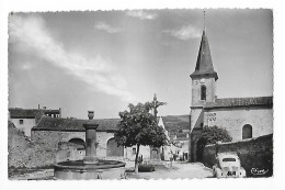 SAUVAGNAT SAINTE MARTHE  (cpsm 63)  Le Clocher, La Croix De La Mission, La Fontaine  - L 1 - Lezoux