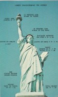 STATUE OF LIBERTY NATIONAL MONUMENT LIBERTY ISLAND - NEW YORK - SUPERBE CARTE PHOTO COULEUR, DETAILLEE - 2 SCANNS - - Freiheitsstatue