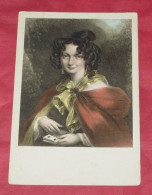 Fantaisie - Portrait Femme Avec Un Jeu De Carte à Jouer :: Pub Au Dos - Eaux Minérales : Drachen-quelle ------------ 367 - Spielkarten