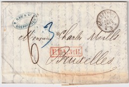 1862, Göppingen, Seltener " U.P.A. 3er R "   , #4066 - Lettres & Documents