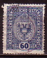 AUTRICHE - OSRERRAICH - 1916 - Perfores - Perfines - 1v Obl. Mi 196 - Perforiert/Gezähnt