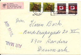 Canada Cover Sent To Denmark 1995 ??? - Lettres & Documents