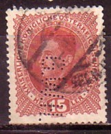 AUTRICHE - OSRERRAICH - 1917 - Perfores - Perfines - 1v Obl. Mi 221 - Perforadas