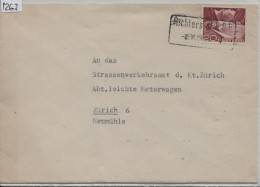 1953 Technik Und Landschaft 301A - Cachet: Richterswil SBB - Railway