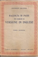 RACCOLTA DI PASSI PER ESERCIZI DI VERSIONE IN INGLESE - Cours De Langues