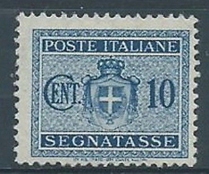 1945 LUOGOTENENZA SEGNATASSE 10 CENT RUOTA MNH ** - RR3892-5 - Postage Due