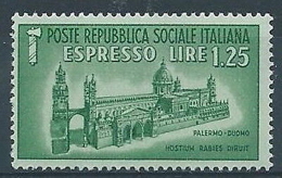 1944 RSI ESPRESSO DUOMO DI PALERMO MNH ** - RR3877-7 - Exprespost