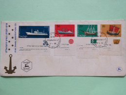 Israel 1958 FDC Cover - Ships - Briefe U. Dokumente