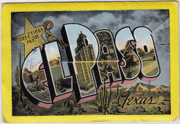 Souvenir Folder Of El Paso, Texas And Vicinity - (1954) - (See ALL Scans!) - El Paso