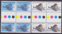 AAT 1979 50th Ann. First Flight Over Southpole 2v 2x Gutter ** Mnh (31467) - Ungebraucht