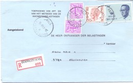 Omslag Brief Enveloppe - Aangetekend - Oostrozebeke 028 Naar Kruishoutem - 1983 - Buste-lettere
