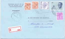 Omslag Brief Enveloppe - Aangetekend - Kuurne 350 Naar Kruishoutem - 1983 - Enveloppes-lettres