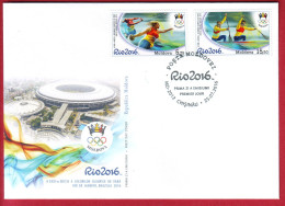 R* MOLDOVA FDC SUMMER OLYMPIC GAMES RIO 2016 - Eté 2016: Rio De Janeiro