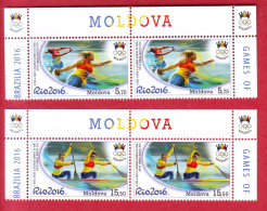 R* MOLDOVA 2 SETS 4 V. MNH SUMMER OLYMPIC GAMES RIO 2016 - Verano 2016: Rio De Janeiro