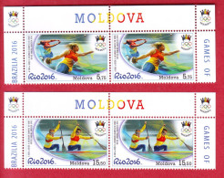 R* MOLDOVA 2 SETS 4 V. MNH SUMMER OLYMPIC GAMES RIO 2016 - Eté 2016: Rio De Janeiro
