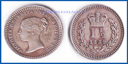 GREAT BRITAIN 1839  VICTORIA SILVER THREE HALFPENNY  SUPERB CONDITION - Other & Unclassified