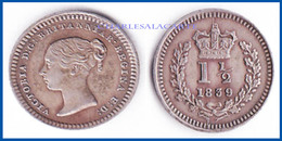 GREAT BRITAIN 1839  VICTORIA SILVER THREE HALFPENNY  SUPERB CONDITION - Otros & Sin Clasificación