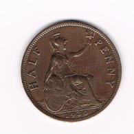 °°°  GREAT BRITAIN  1/2 PENNY  1930 - C. 1/2 Penny