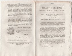 Bulletin Des Lois N° 100 - 1831- Artillerie, , Boulanger à Paris, Facteurs De La Halle - Décrets & Lois