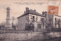 SAINT LAURENT SUR GORRE(87)1928-la Poste-monument Aux Morts - Saint Laurent Sur Gorre