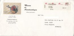 4443FM- AMOUNT 1.05, ALVALADE, MACHINE STICKER STAMP ON ANESTHESIA MUSEUM HEADER COVER, 2001, PORTUGAL - Covers & Documents