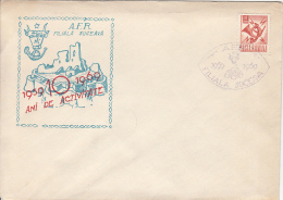 46259- SUCEAVA FORTRESS RUINS, PHILATELIC CLUB ANNIVERSARY, SPECIAL COVER, 1969, ROMANIA - Briefe U. Dokumente