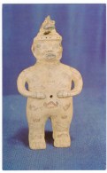 Costa Rica, Musuem Figurine Chorotegan Indian Male Statuette Figure, C1960s Vintage Postcard - Costa Rica