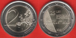 Slovenia 2 Euro 2016 "25 Years Of Independence" BiMetallic UNC - Eslovenia
