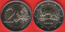 Latvia 2 Euro 2016 "Dairy Farming - Cow" BiMetallic UNC - Lettland