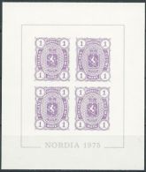 FINNLAND 1975 Mi-Nr. 19 SONDERDRUCK NORDIA 1975 ** MNH - Essais & Réimpressions