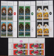 ISRAEL STAMP 1981 PASSOVER FESTIVAL POSTAL HISTORY AIRMAIL BLOCK TAB MNH JERUSALEM TEL AVIV POST SET JUDAICA COLLECTION - Used Stamps (with Tabs)