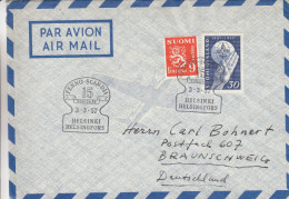 Finlande - Lettre De 1957 - Oblitération Spéciale Helsinki - Scoutisme - Briefe U. Dokumente