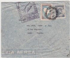 ARGENTINE LETTRE 1937 PERFORÉS + CACHET ANNIVERSAIRE FRIGORIFICO ARMOUR DE LA PLATA BUENOS AIRES POUR PARIS / 5775 - Lettres & Documents