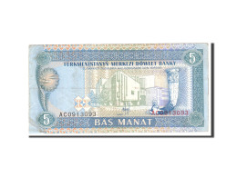 Billet, Turkmanistan, 5 Manat, 1993, Undated, KM:2, TTB - Turkmenistan