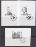 Belgium 1996/1999 3 Blackprints (31508) - Schwarz-weiß Kleinbögen [ZN & GC]
