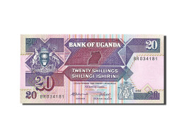Billet, Uganda, 20 Shillings, 1987, 1988, KM:29b, SPL - Oeganda