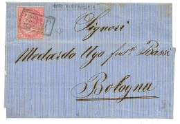 EGYPT - ITALIAN PO. : 1870 ITALY 40c Canc. PIROSCAFI POSTALI ITALIANI On Entire Letter From ALEXANDRIE To ITALY. RARE. S - Veendam