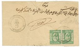 1869 Pair 20p Canc. POSTE VICE-REALI EGIZIANE SAMANUD On Entire Letter To CAIRO. Superb. - Veendam