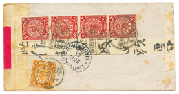 1901 CHINA 1c + 2c(x4) Canc. SHANGHAI On REGISTERED Native Envelope To TSINGTAU KIAUTSCHOU. Vf. - Stati Uniti