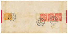 CHINA 1c(defective) + 2c(x3) Canc. On Native Envelope. Scarce. Vf. - Stati Uniti