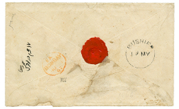 PERSIA - BUSHIRE : 1866 BUSHIRE Cds (first Type) On Reverse Of Envelope(fault) To BOMBAY. Recto, "2as" Tax Marking. RARE - Capo Verde